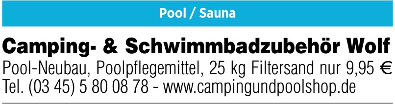 Camping- & Schwimmbadzubehör Wolf