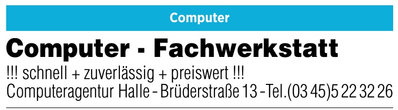 Computeragentur Halle