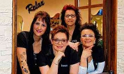 Das Haargenau-Team: Christin Thuring, Doreen Schadebrodt, Daniela Nonnenberg und Kathleen Honigmann-Kopatz (v. l. n. r.). FOTOS: DOREEN FISCHER
